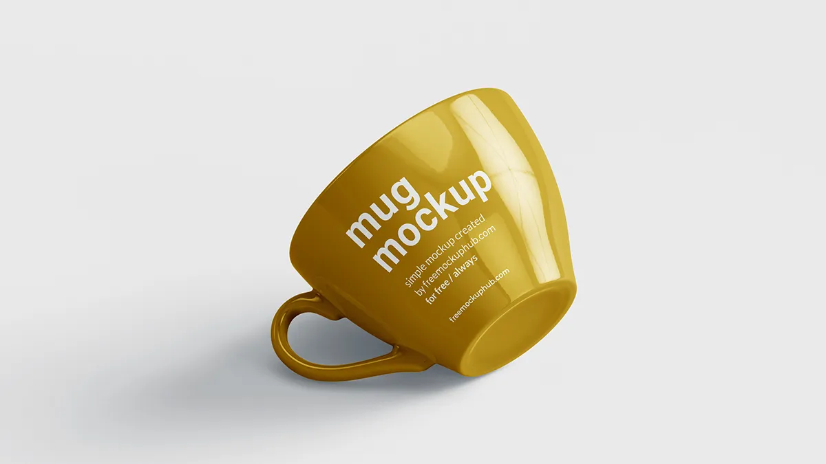 Premium Mug Mockup Free PSD Template for Branding