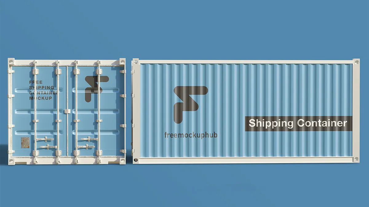 ShippingContainerDisplayMockup