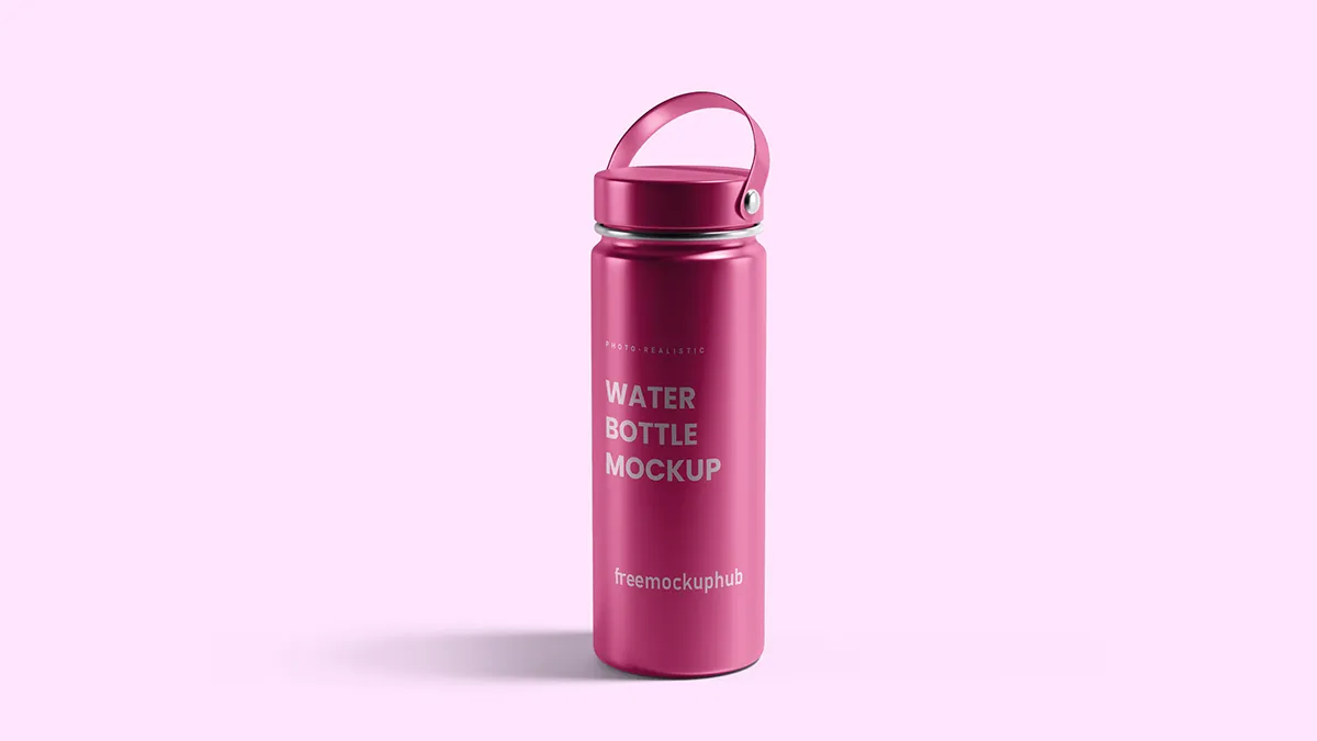 Sleek Thermal Flask Mockup