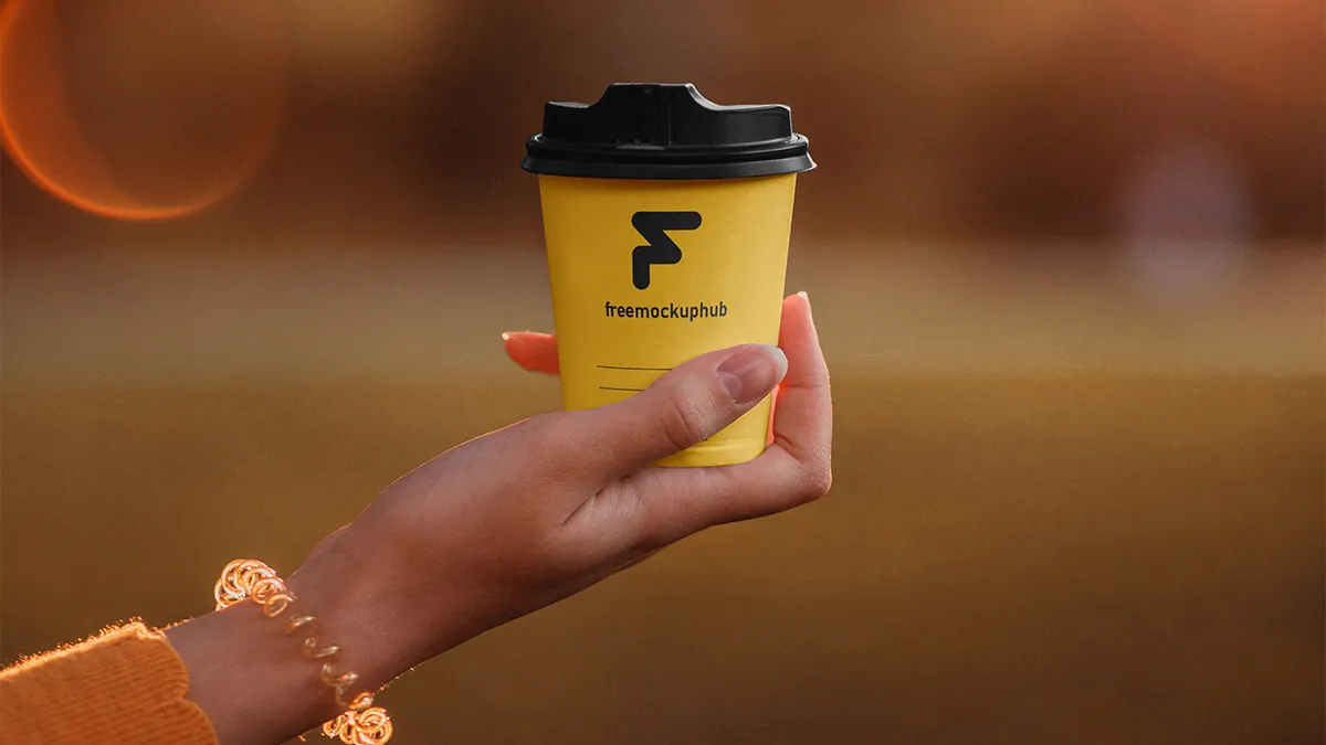 Small Coffee Cup Mockup