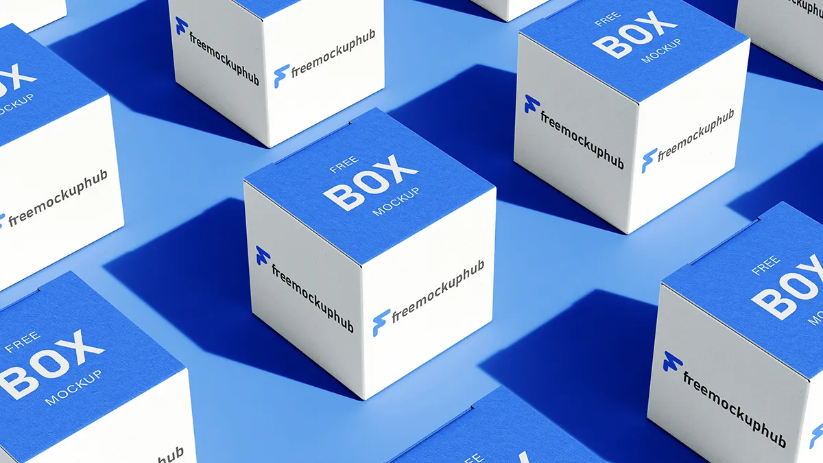 SquareBoxMockupingridlayout