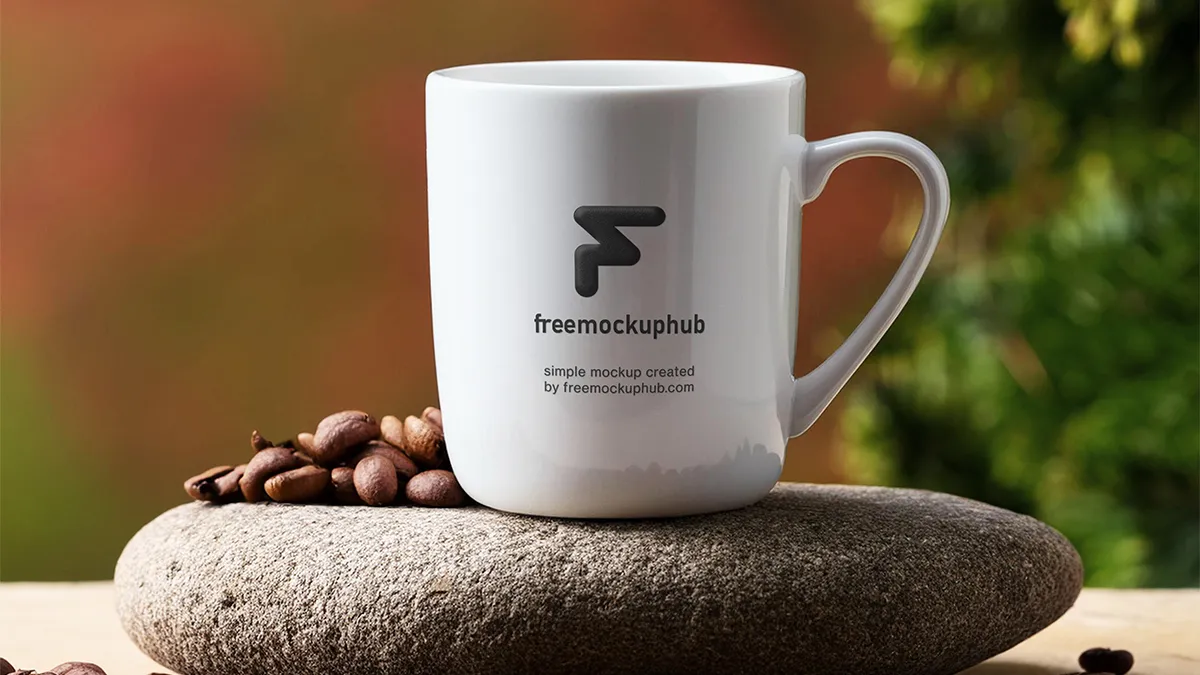 Stylish Coffee Mug Mockup Free PSD for Branding