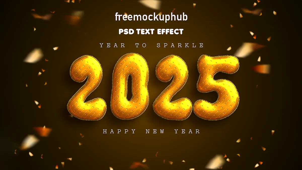 TextEffectforHappyNewYear2025