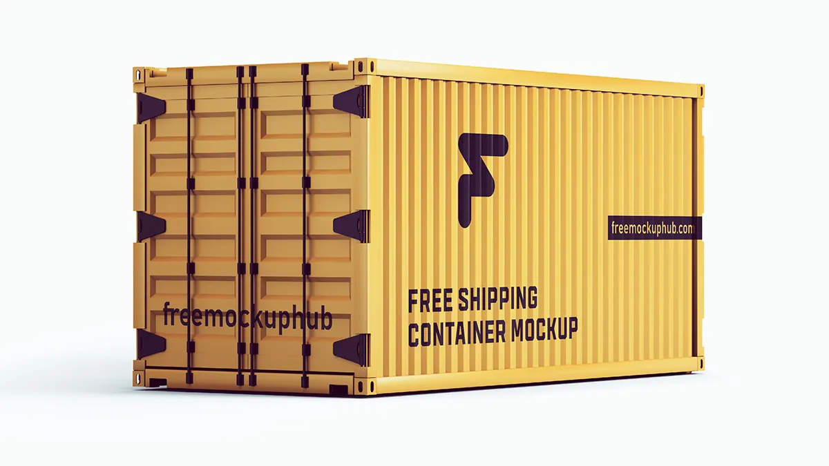 TransportShippingContainerMockup