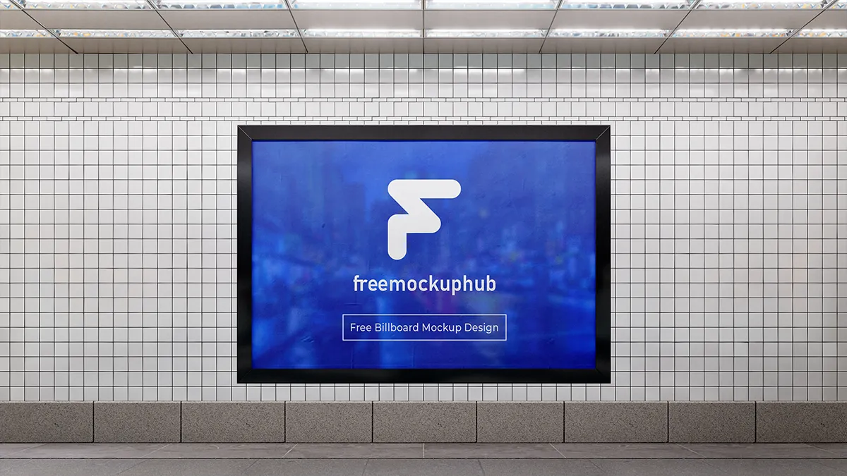 UndergroundAdvertisingBillboardMockup