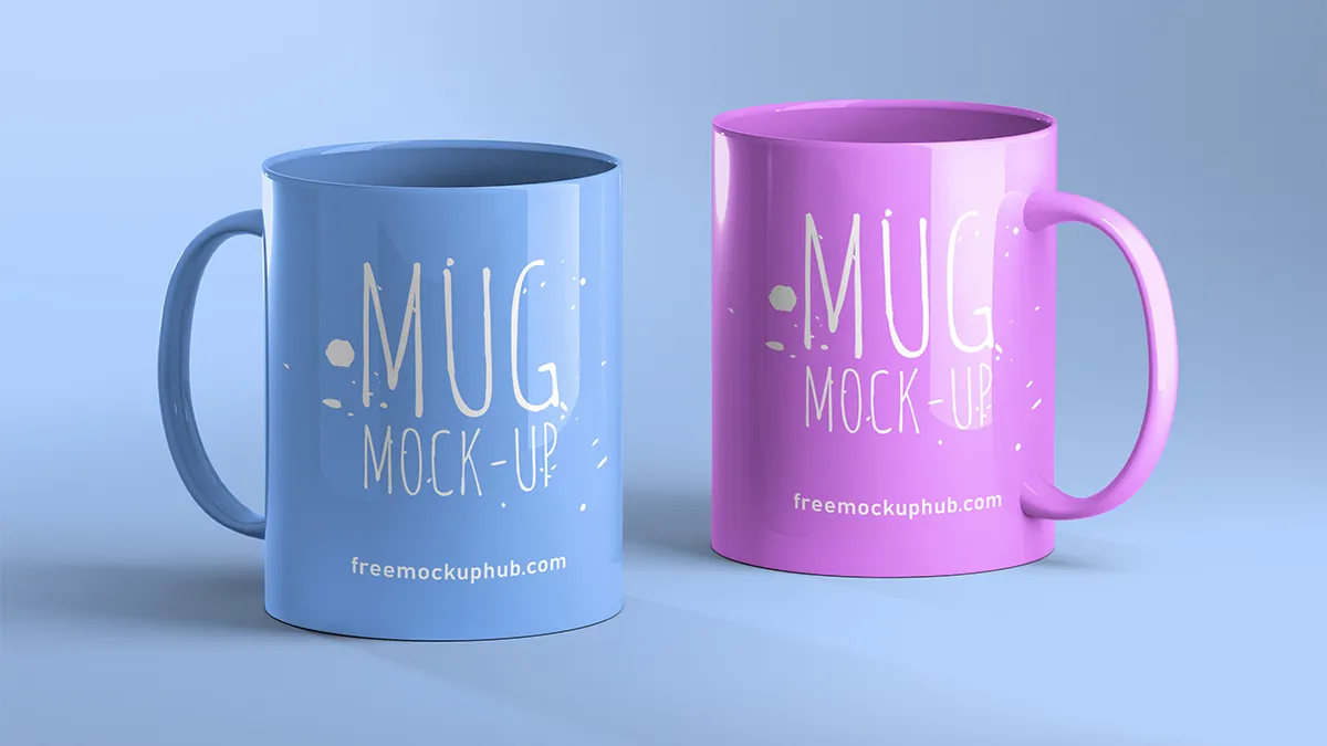 Vibrant Mug Mockup Free PSD for Creative Projects