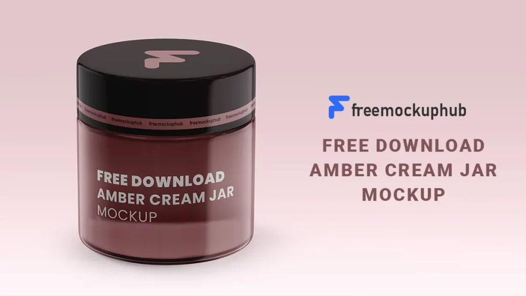 Amber Cream Jar Mockup