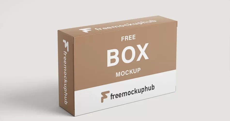 rectangle packaging box mockup psd