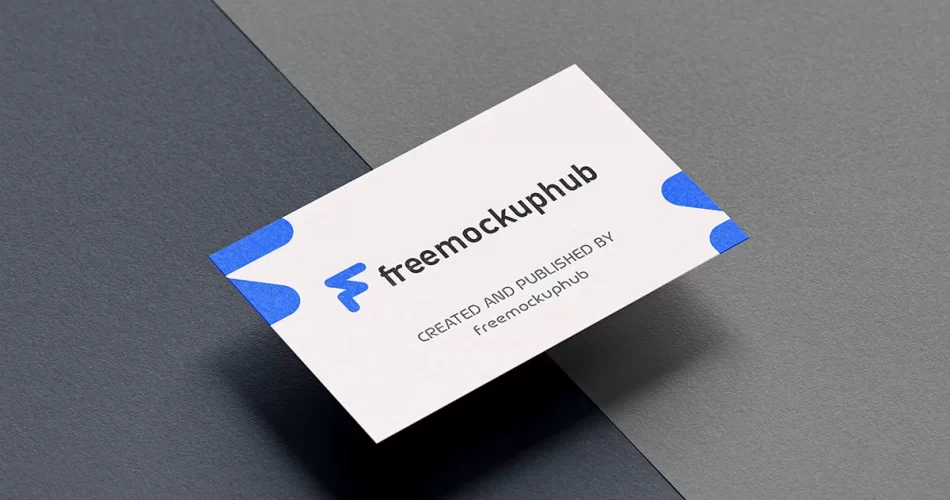 textured business card mockup psd