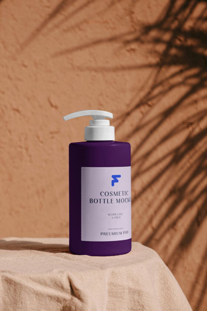 dispenser bottle mockup psd smart object